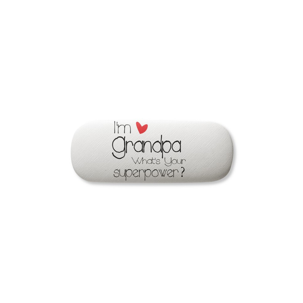 Diythinker I'm A Grandpa What's Your Superpower= Glasses Case Eyeglasses Hard Shell Storage Spectacle Box