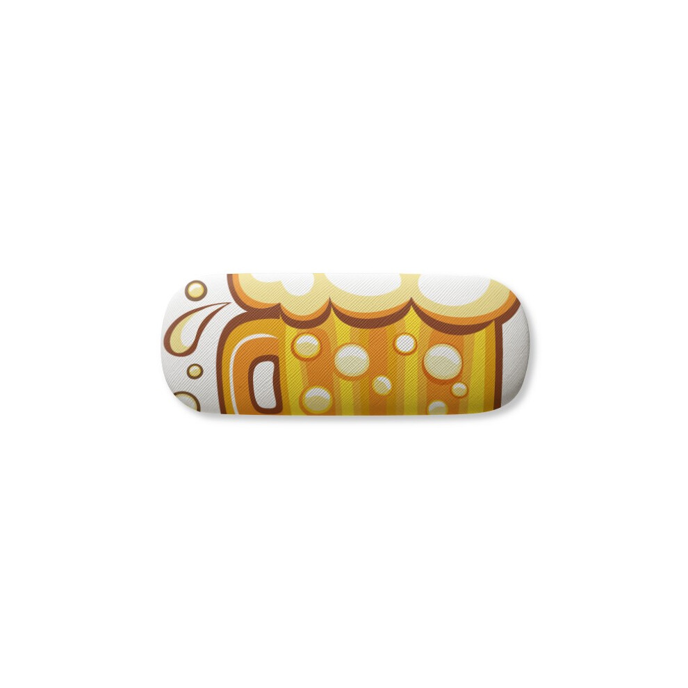 Diythinker Yellow Beer Ireland St.patrick's Day Glasses Case Eyeglasses Hard Shell Storage Spectacle Box