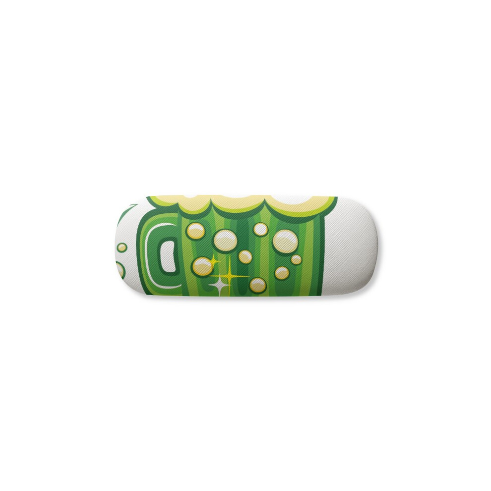 Diythinker Four Beer Ireland St.patrick's Day Glasses Case Eyeglasses Hard Shell Storage Spectacle Box
