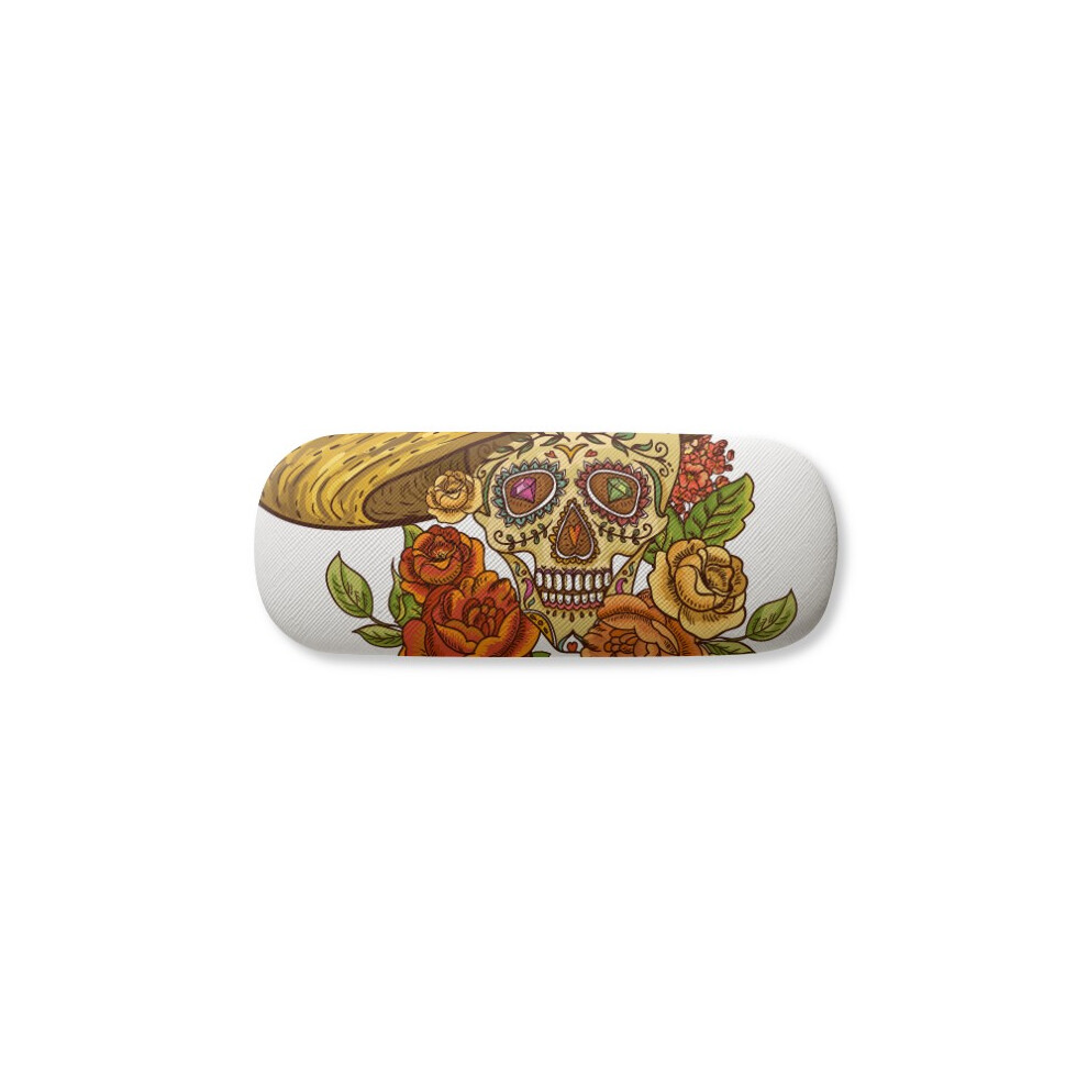 Diythinker Sombrero Suger L Mexico Day Of The Dead Glasses Case Eyeglasses Hard Shell Storage Spectacle Box