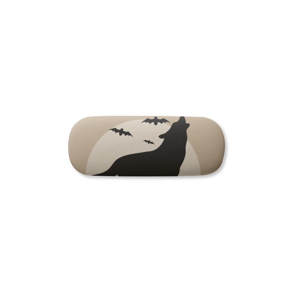 Diythinker Wolf Fear Halloween Pumpkin Glasses Case Eyeglasses Hard Shell Storage Spectacle Box