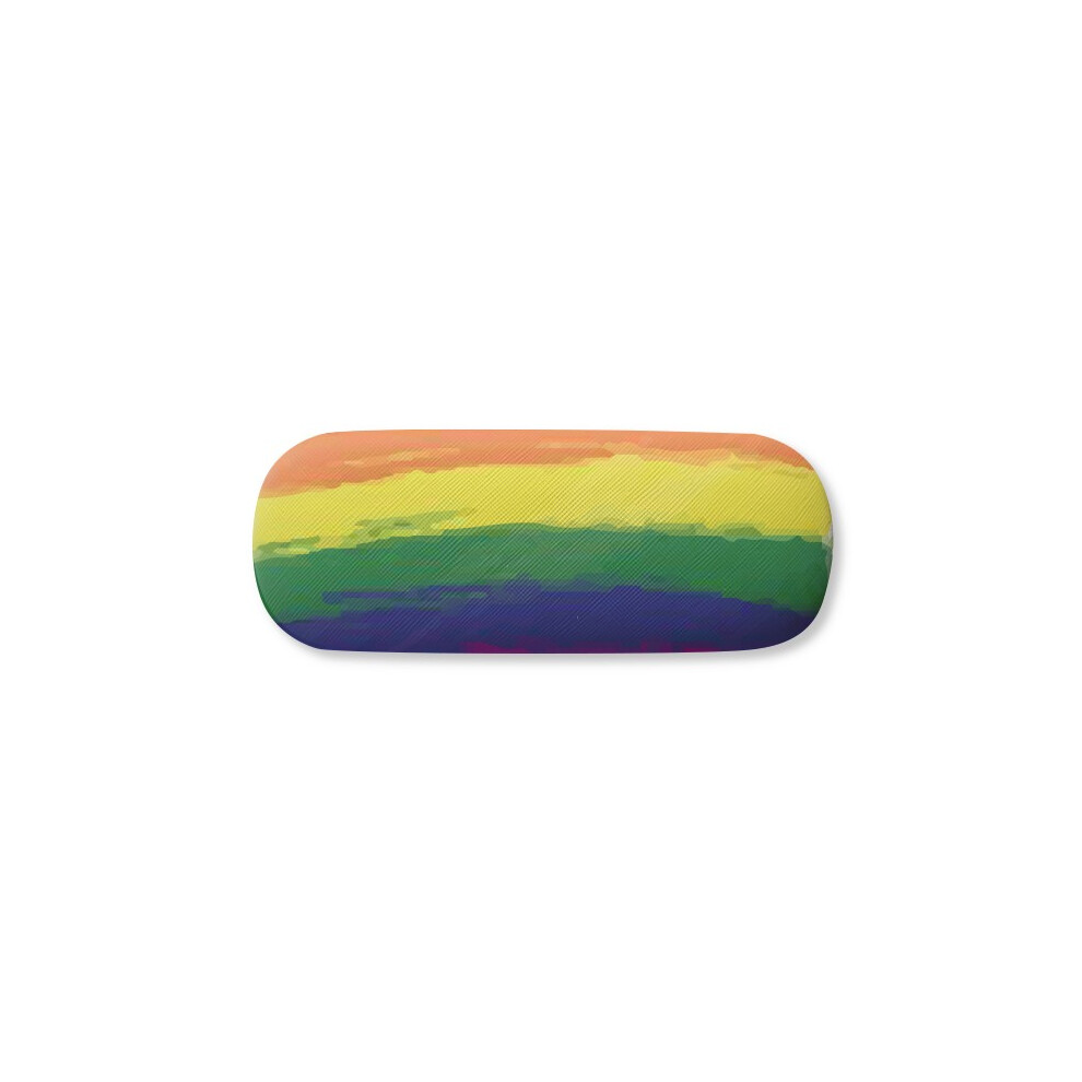 Diythinker Stippling Rainbow Lgbt Glasses Case Eyeglasses Hard Shell Storage Spectacle Box