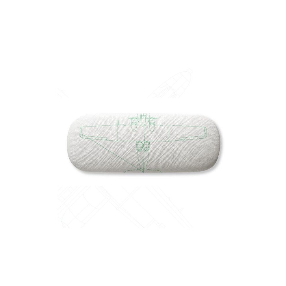 Diythinker Aircraft Lyrics Technology Glasses Case Eyeglasses Hard Shell Storage Spectacle Box