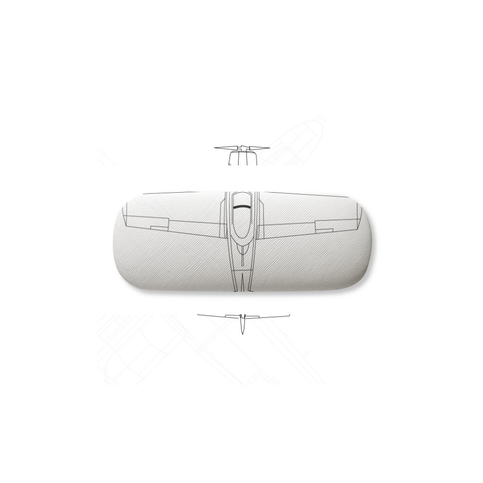 Diythinker Aircraft Diagram Weapon Glasses Case Eyeglasses Hard Shell Storage Spectacle Box