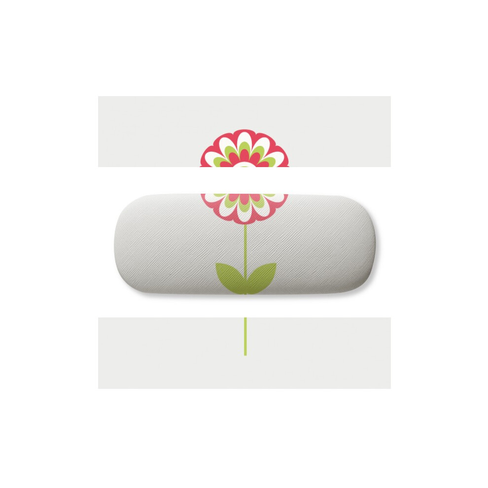Diythinker Red Little Flower Cartoon Glasses Case Eyeglasses Hard Shell Storage Spectacle Box