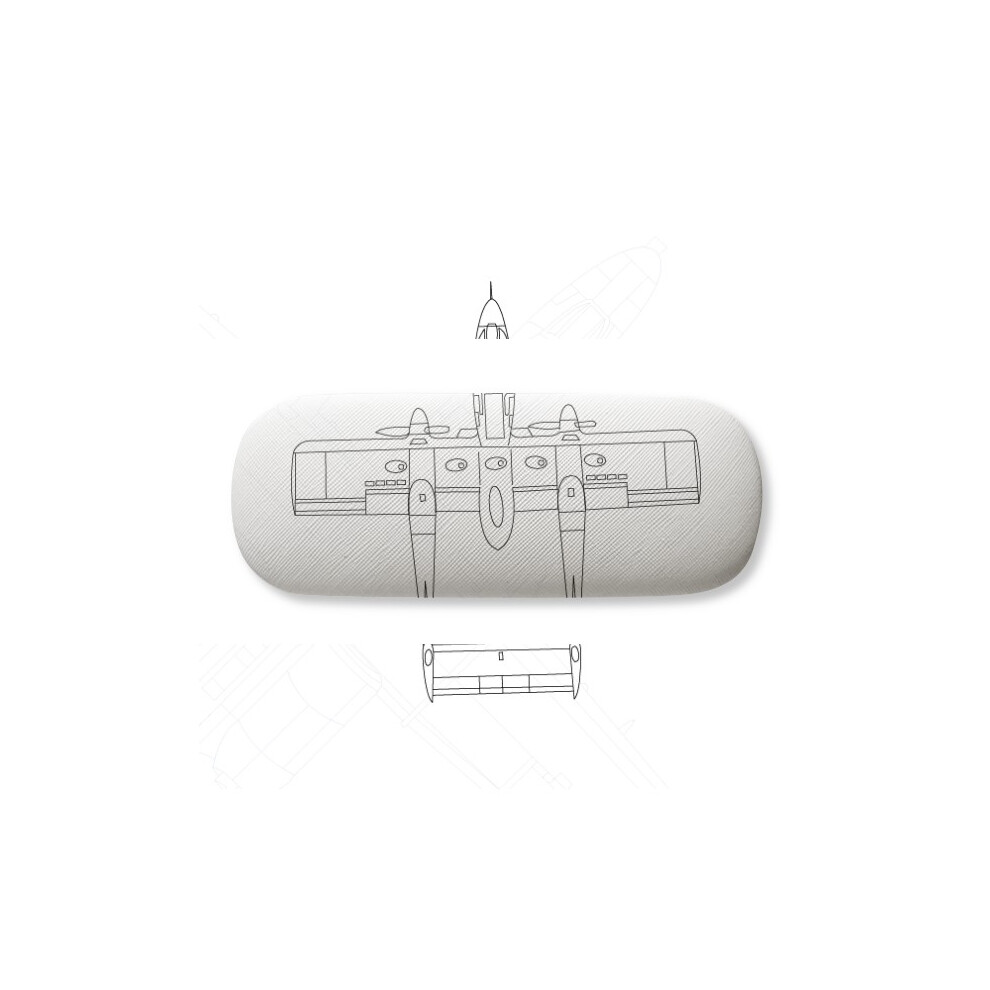 Diythinker Aircraft Technology Army Glasses Case Eyeglasses Hard Shell Storage Spectacle Box