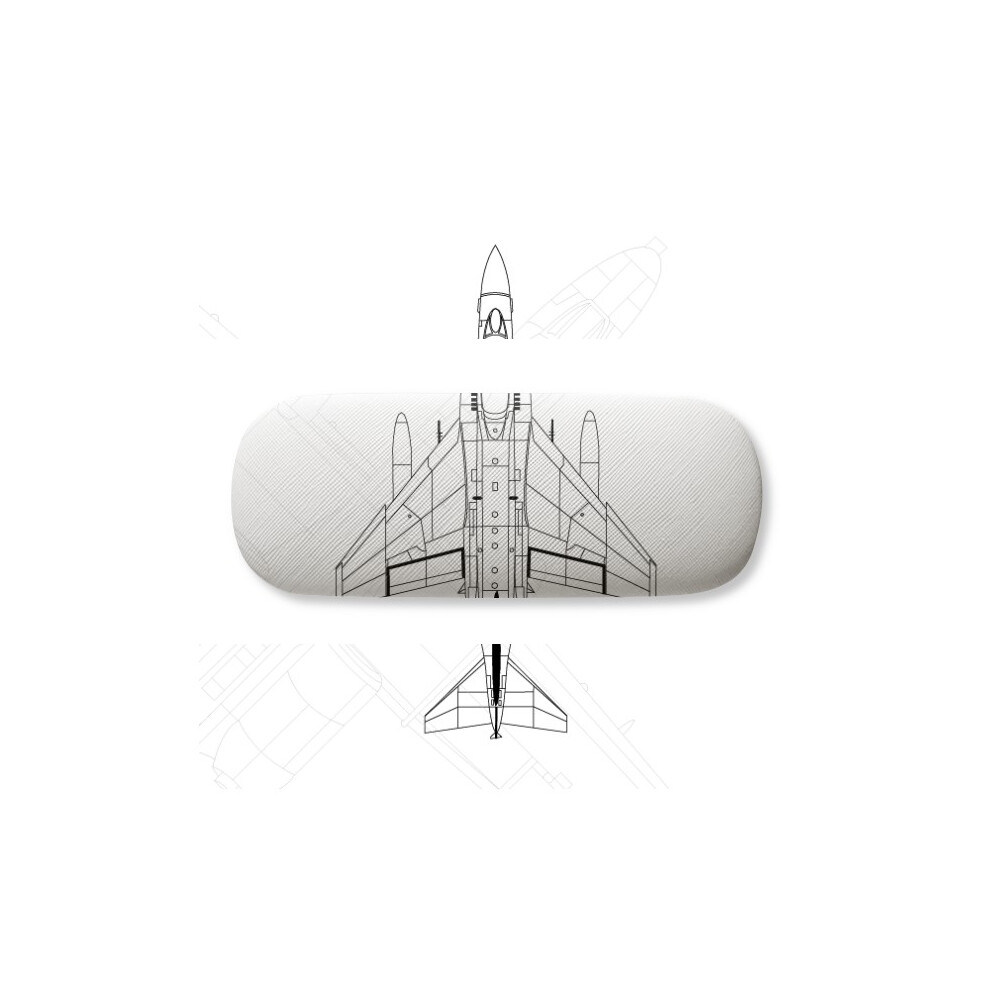 Diythinker Aircraft Fight Line Glasses Case Eyeglasses Hard Shell Storage Spectacle Box