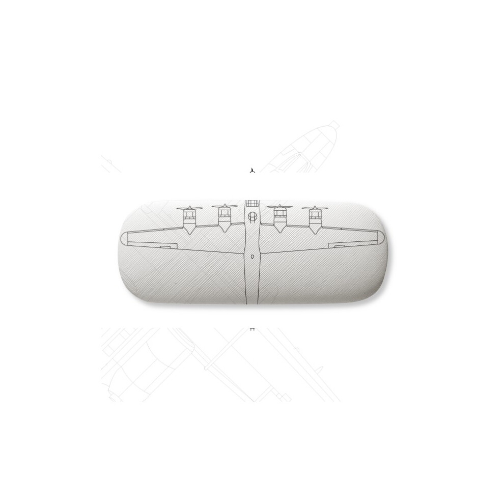 Diythinker Plane Line Military Glasses Case Eyeglasses Hard Shell Storage Spectacle Box