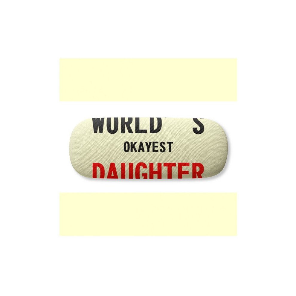 Diythinker World's Okayest Daughter Best Quote Glasses Case Eyeglasses Hard Shell Storage Spectacle Box
