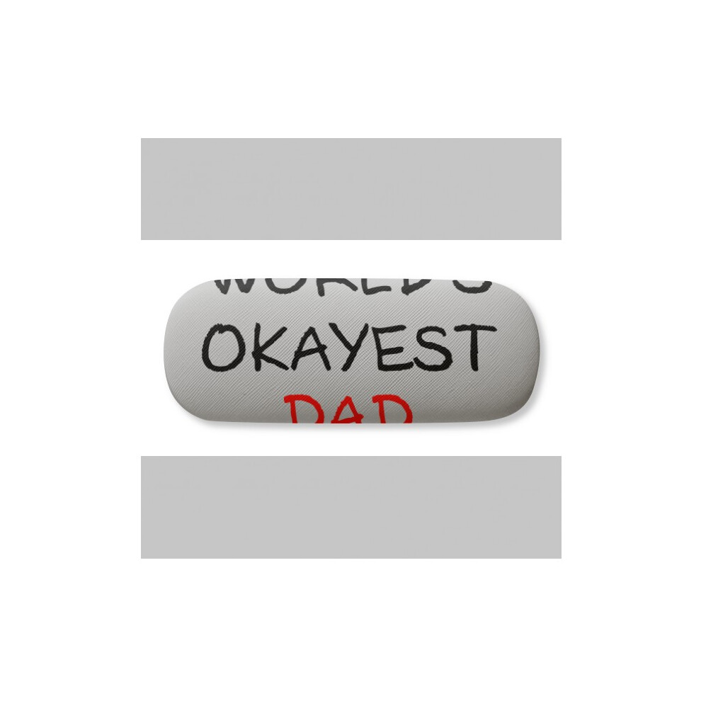 Diythinker World's Okayest Dad Best Father Quote Glasses Case Eyeglasses Hard Shell Storage Spectacle Box