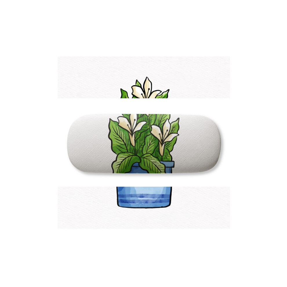 Diythinker Potted Magnolia Glasses Case Eyeglasses Hard Shell Storage Spectacle Box
