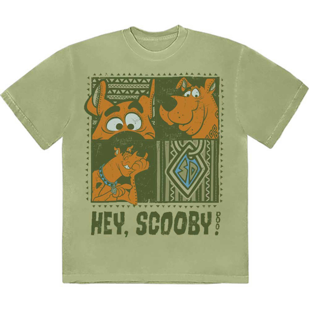 (XL, Green) Scooby Doo Hey Scooby! T Shirt