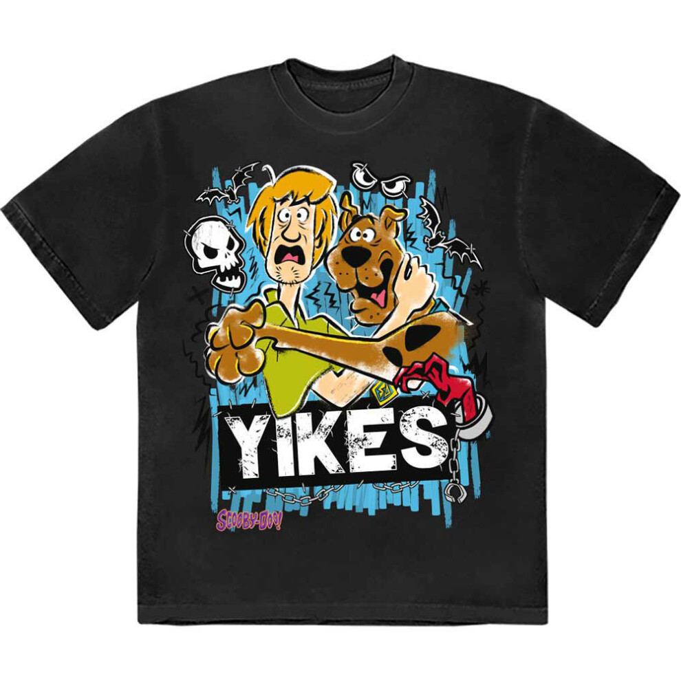 (S, Black) Scooby Doo Yikes! T Shirt