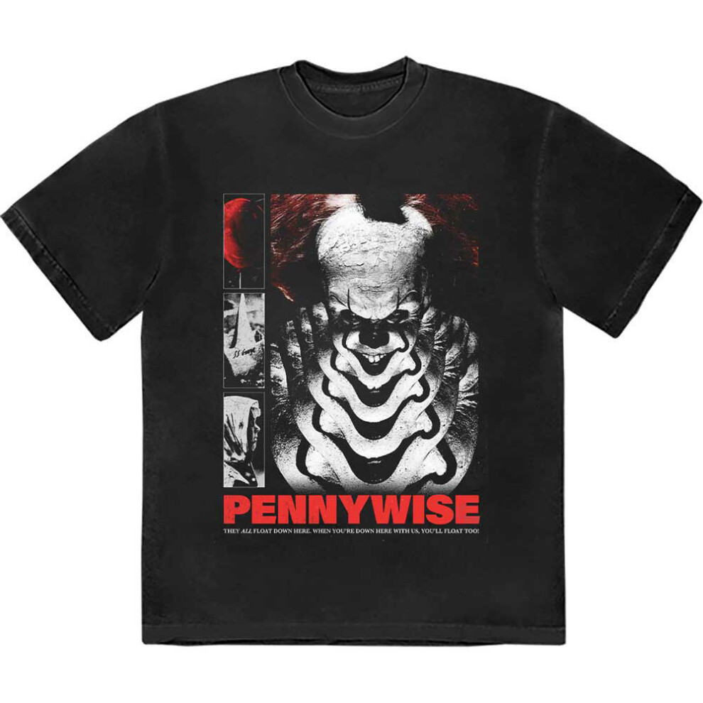 (XL, Black) IT Pennywise You'll Never Float Too T Shirt