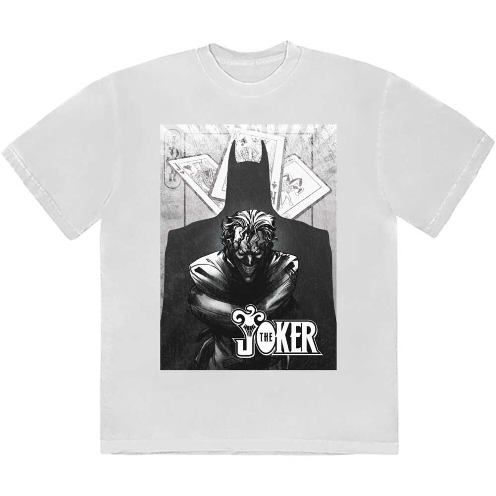 (XL, White) The Joker Menace T Shirt
