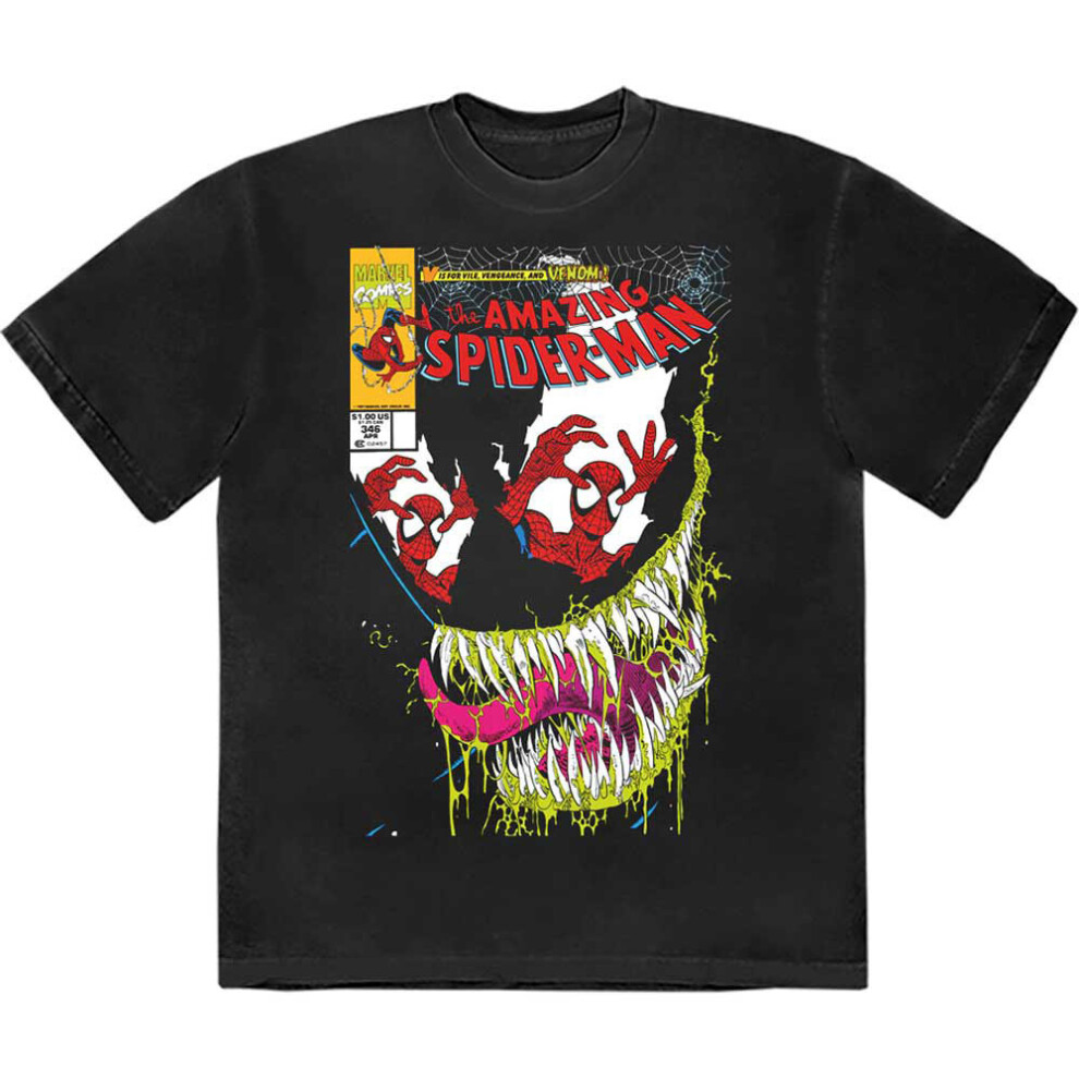 Spiderman V Is For Venom Comic Cover T Shirt