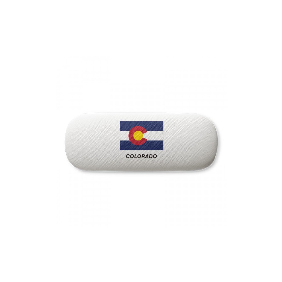 Diythinker American State Flag Profile Colorado Glasses Case Eyeglasses Hard Shell Storage Spectacle Box
