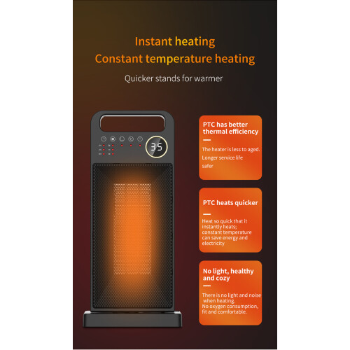 Remote control fan three-speed electric heater 2