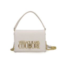 (White) Trendy and fashionable chain shoulder bag, simple and stylish letter shoulder crossbody bag