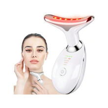 (White, one-size) Led Micro-Current Massager Handset Firming Wrinkle Removal Device For Neck Face Skin Care Tightens And Lifts Facial Device Spa Beauty Equipment