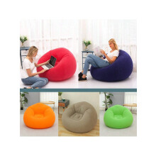 (Multicolor, Navy Blue-100cm/39in) 1pcs Set Inflatable Single Sofa Ball Bean Bag Chair Indoor/Outdoor Living Room Bedroom Leisure Home Decor Accessories Leisure Lounger