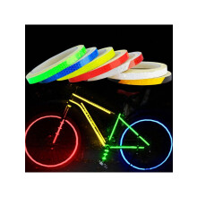 (Multicolor, Luminous*1 Roll) 1 Roll Bicycle Reflective Sticker Tape, Mountain Bike Body Decals, Night Safety Warning Gear, Motorcycle & Car Reflective Decorations