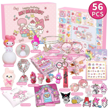 (Pink) Christmas Sanrio 24 Days Countdown Advent Calendar Surprise Blind Box Xmas Gift