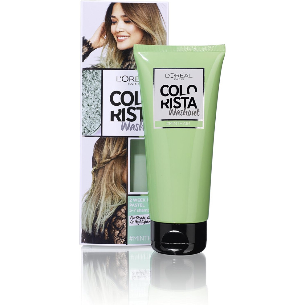 L'OrÃ©al Colorista Washout Mint Green Semi-Permanent Hair Dye 80ML