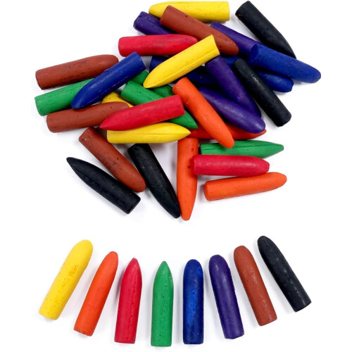 Major Brushes Assorted Chubby Wax Crayons - Pack of 40 2