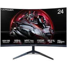 LC-Power 24 Zoll Curved Gaming Monitor, FHD 1920x1080 Pixel, 1ms, 165Hz, AMD FreeSync, G Sync kompatibel, HDMI, Display Port, VESA