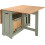 Seconique Santos Folding Drop Leaf Butterfly Dining Table Set 4 Chairs Sage Green & Distressed Wax Pine 5