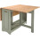 Seconique Santos Folding Drop Leaf Butterfly Dining Table Set 4 Chairs Sage Green & Distressed Wax Pine 8