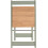 Seconique Santos Folding Drop Leaf Butterfly Dining Table Set 4 Chairs Sage Green & Distressed Wax Pine 18