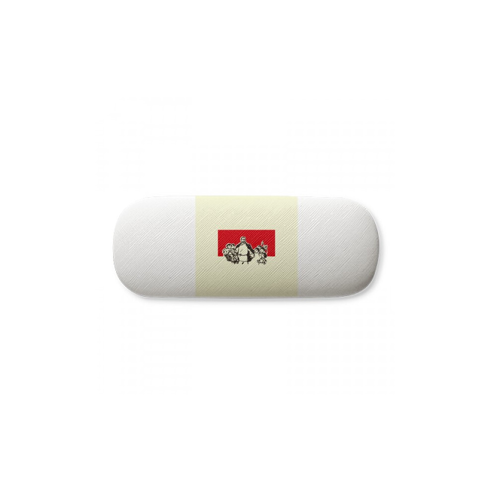 Diythinker Red China Education Propaganda Leader Glasses Case Eyeglasses Hard Shell Storage Spectacle Box
