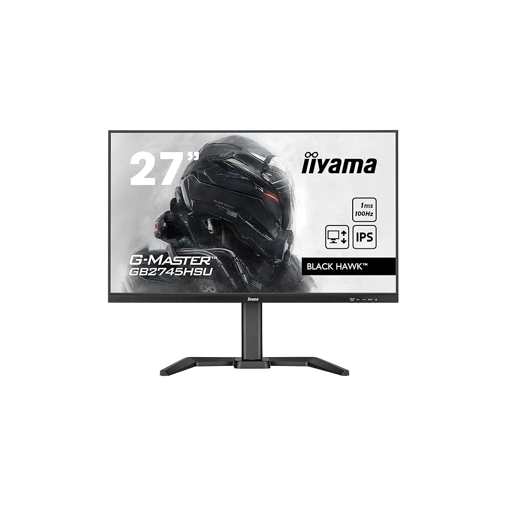 GB2745HSU-B1 27" IPS Gaming, G-Master Black Hawk, FreeSync, 1920x1080, 100Hz, 250cd/mÂ², HDMI, DisplayPort, 1ms (MPRT), Speakers