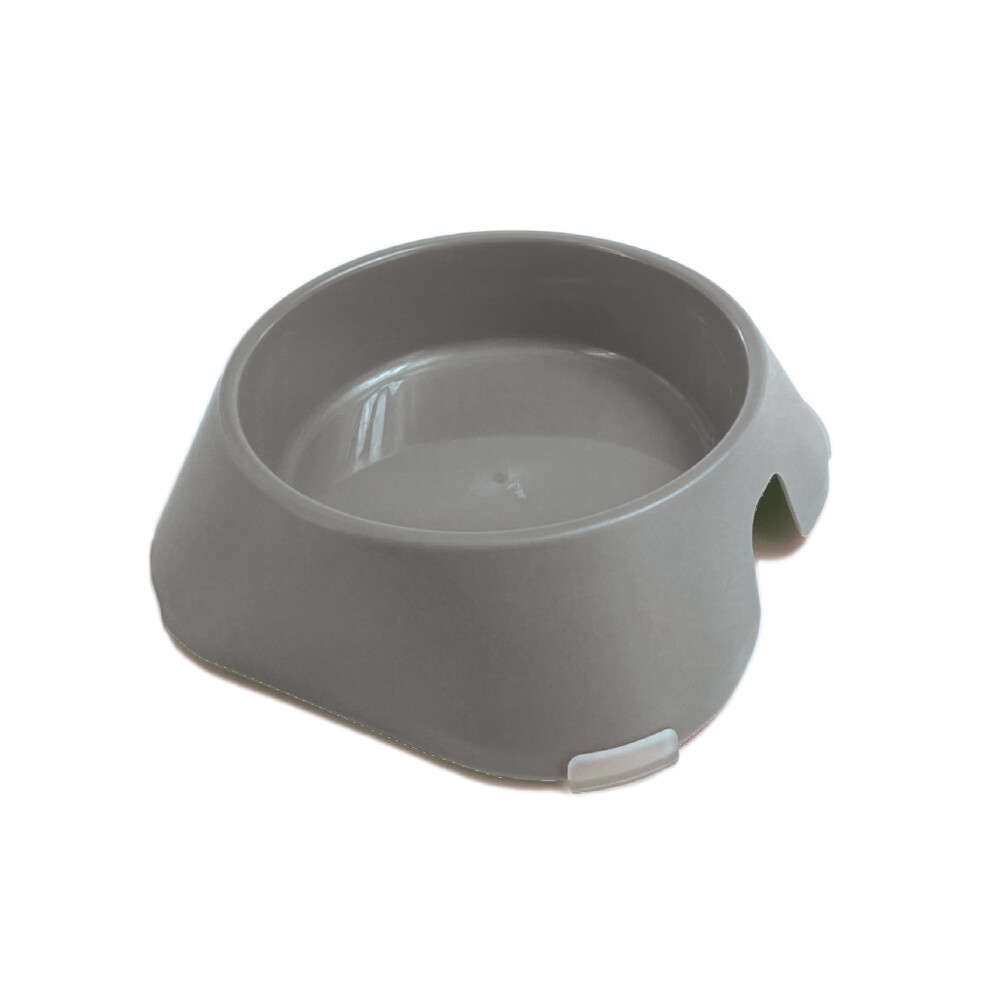 Ancol Made From Grey Pet Bowl Dishwasher Safe Non Slip Base Dog Puppy Feeding Dish 400ml