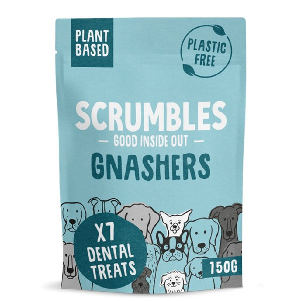 Scrumbles Gnashers for Dogs Daily Dental Bones x7 Dental Treats 150g