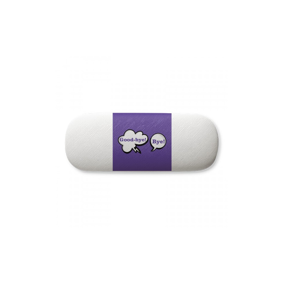 Diythinker Daily Language Chat Goodbye Greetings Glasses Case Eyeglasses Hard Shell Storage Spectacle Box