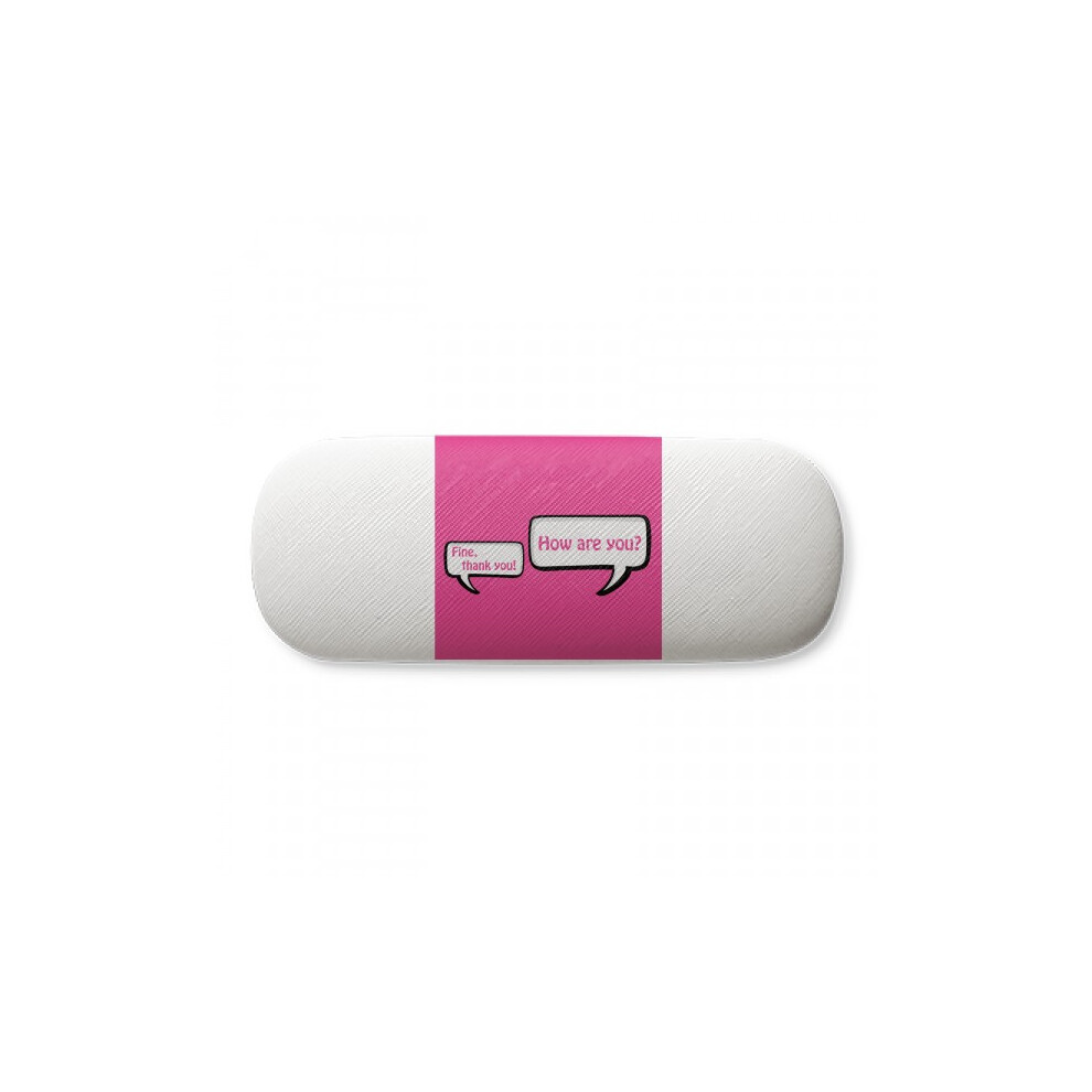 Diythinker Daily Language Chat Greetings Care Glasses Case Eyeglasses Hard Shell Storage Spectacle Box
