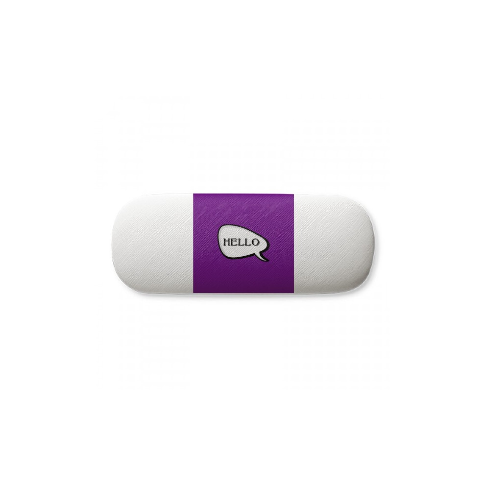 Diythinker Daily Language Chat Happy Greetings Hello Glasses Case Eyeglasses Hard Shell Storage Spectacle Box