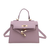(Purple) Synthetic Contemporary Leather Kelly Bag For Women With Single Shoulder Strap For Everyday Style