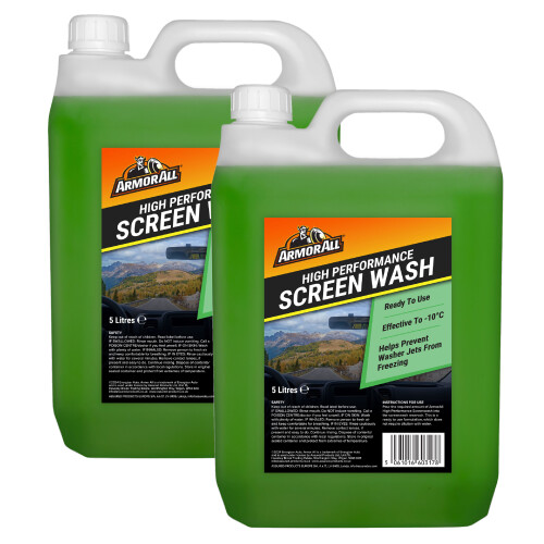 (2 x 5L) Armor All High Performance Screenwash 5L (Green)