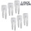 (White Bottom - 6 Pack, M) Men Thermal Underwear Long Johns Top Bottom 6 Pack 1