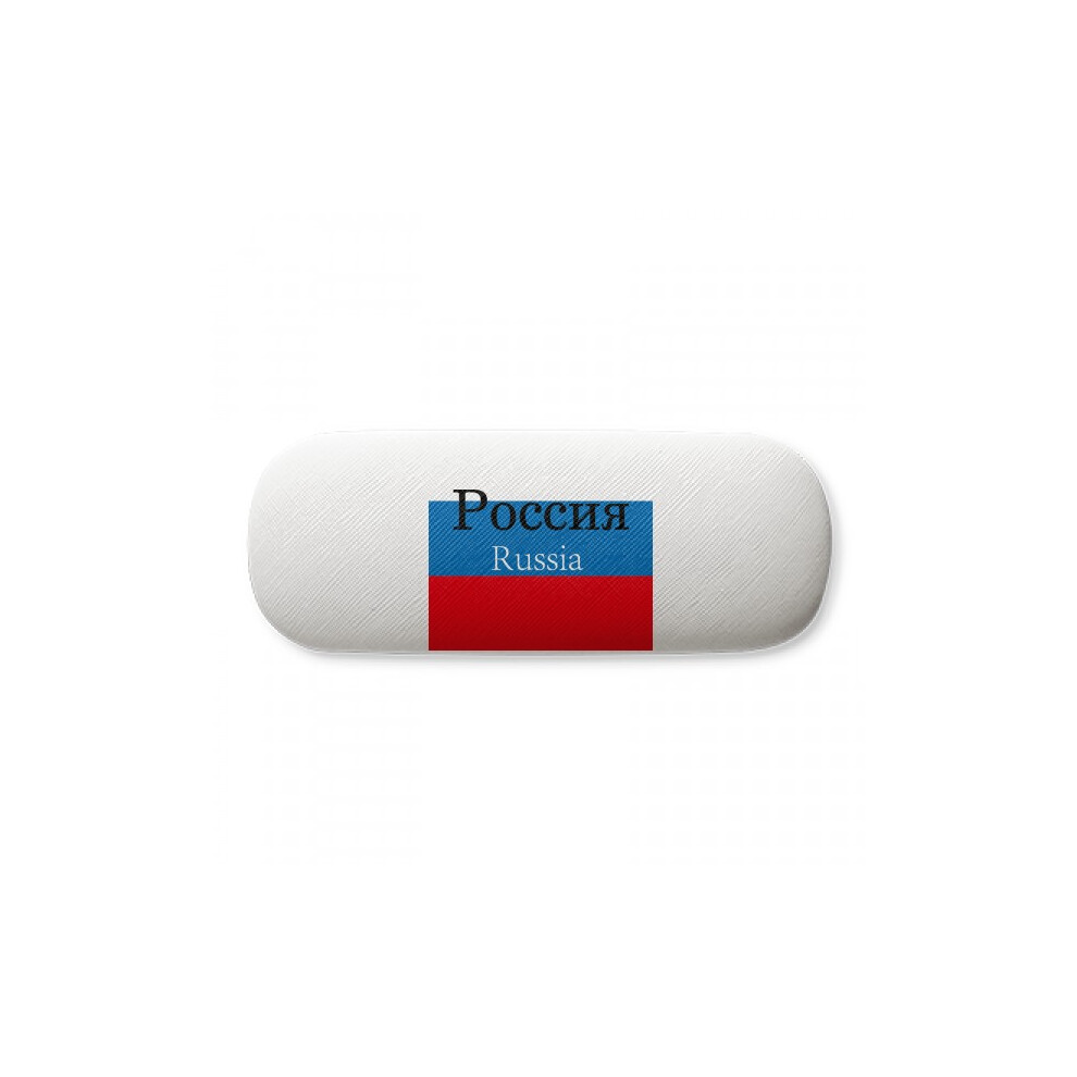 Diythinker Eurasian Russian Flag English Country Glasses Case Eyeglasses Hard Shell Storage Spectacle Box
