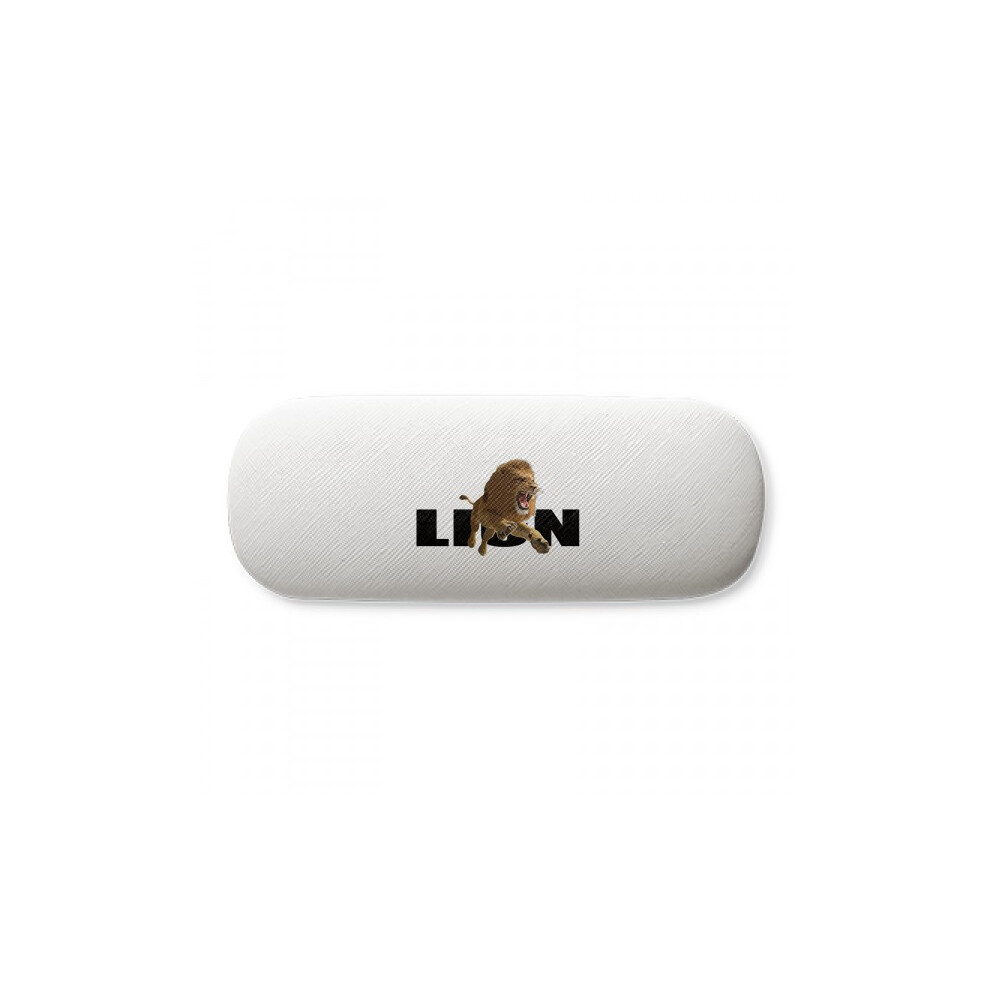 Diythinker Feline Lions Leap Ferocious Glasses Case Eyeglasses Hard Shell Storage Spectacle Box