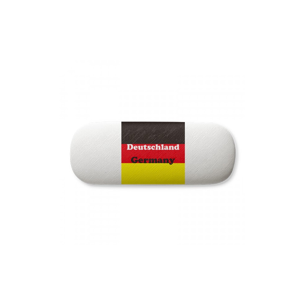 Diythinker German English Flag Sign Represent Text Glasses Case Eyeglasses Hard Shell Storage Spectacle Box
