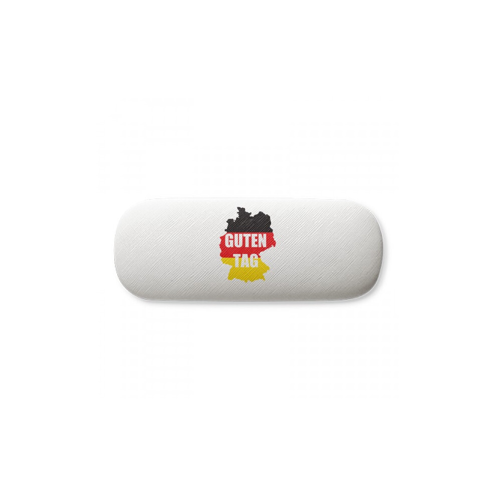 Diythinker German Salutation Hello Map Outline Glasses Case Eyeglasses Hard Shell Storage Spectacle Box