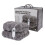LIVIVO Luxury Faux Rabbit Fur Electric Heated Throw Grey 1