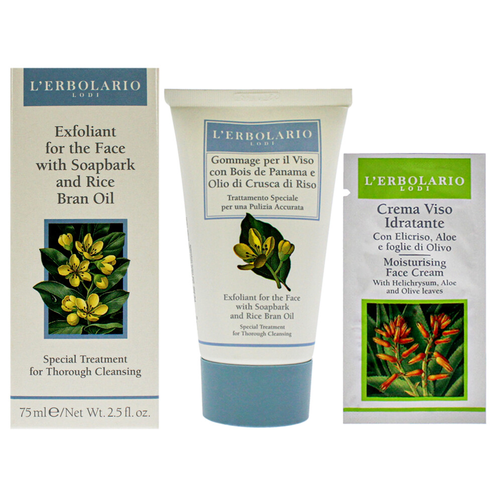 Lerbolario Exfoliant Soapbark - Rice Bran Oil By For Unisex - 2.5 Oz C