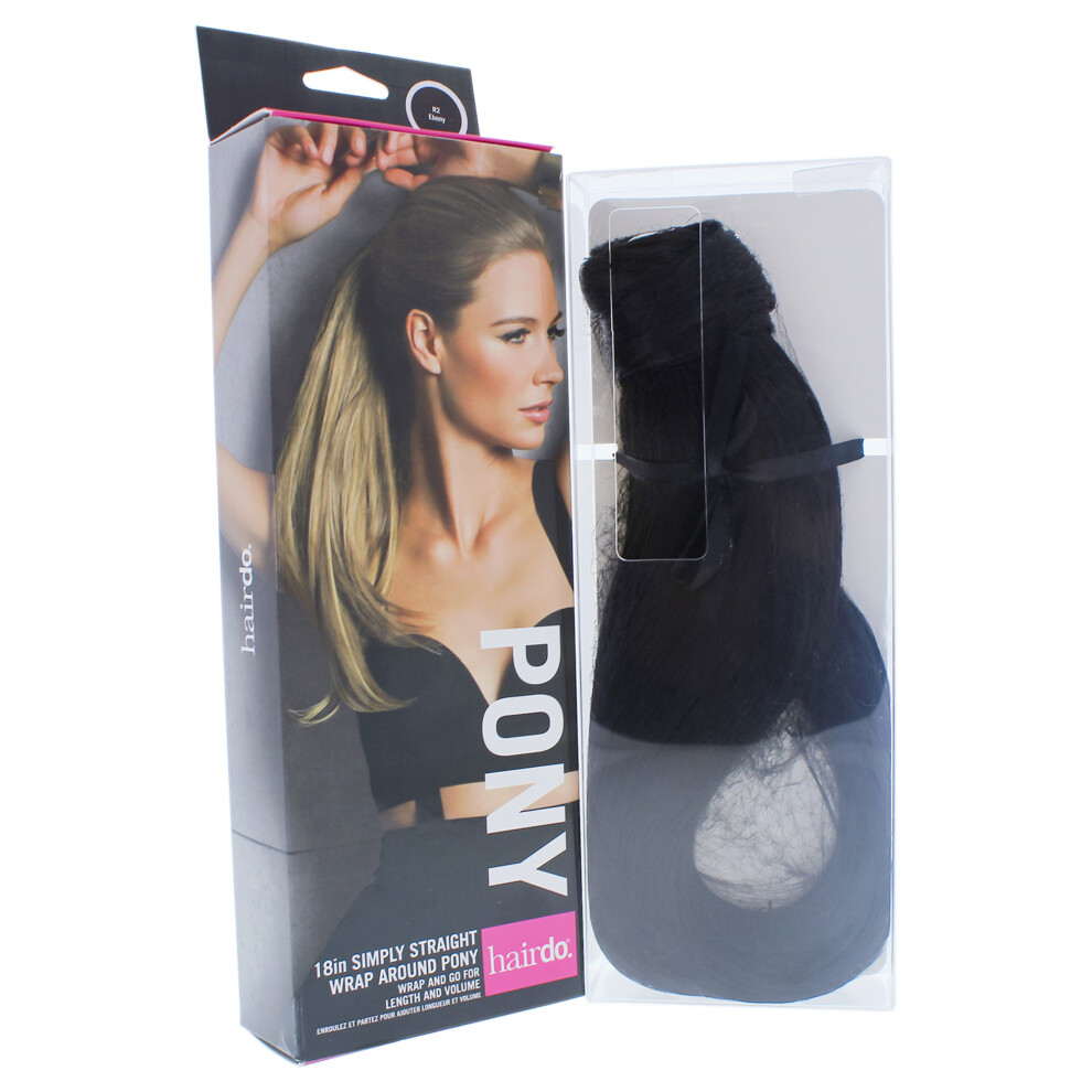 Penteado Simply Straight Pony - R2 Ebony By Hairdo For Women - 18 Inch Hair Ext